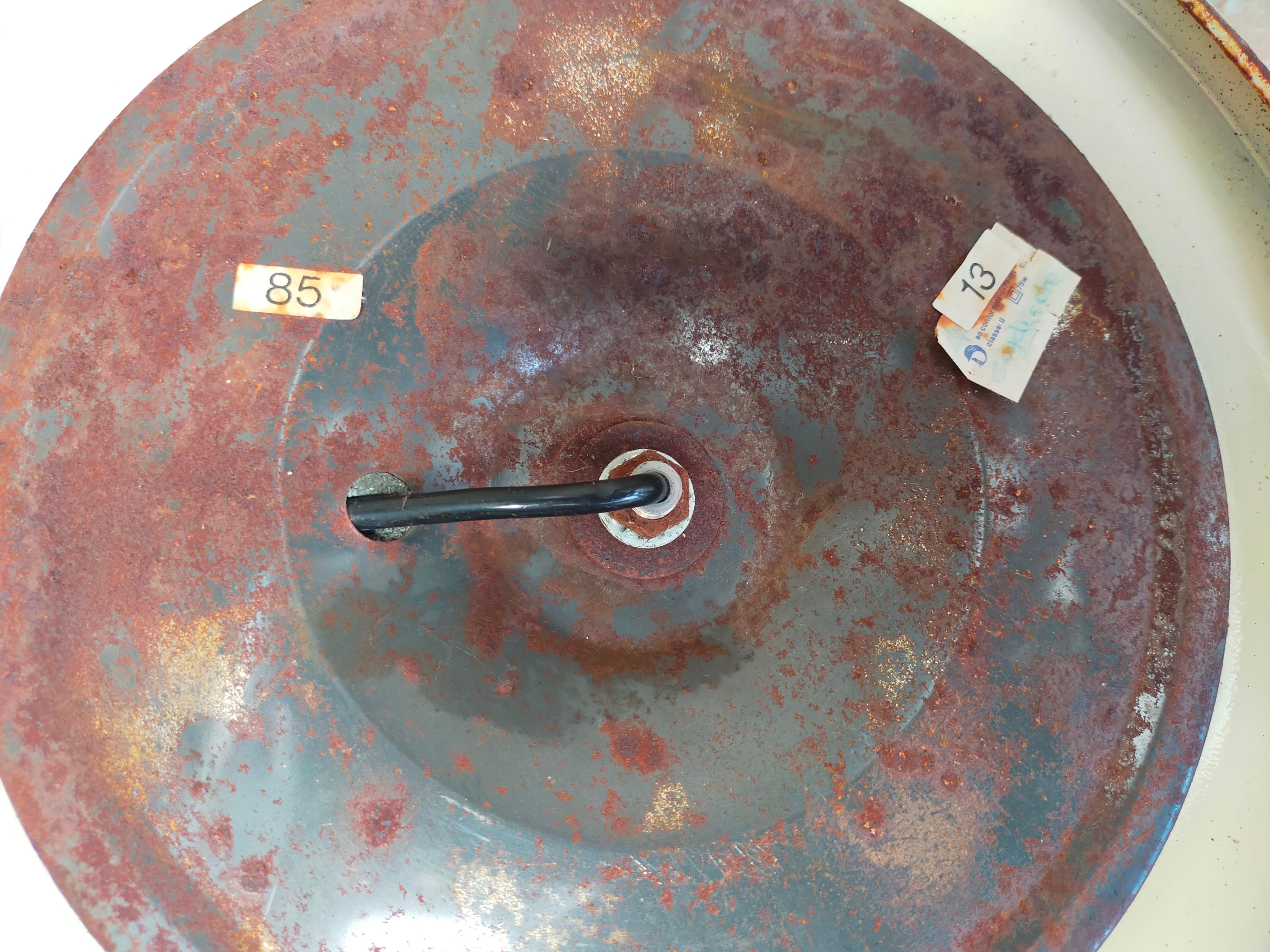 Articulated floor lamp 1950 design in metal and brass