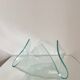 Vide poche en verre forme mouchoir années 70