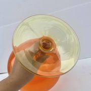 Grande coupe en verre soufflé style murano