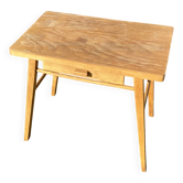 Petite table à téléphone pieds compas vintage 1960