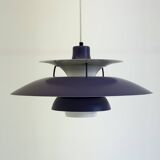 PH5 pendant lamp purple by Poul Henningsen for Louis Poulsen
