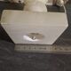 2 bedside lamps in white alabaster with lampshades.