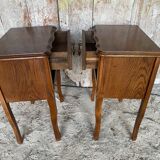 Louis xv style nightstand with drawer + vintage case