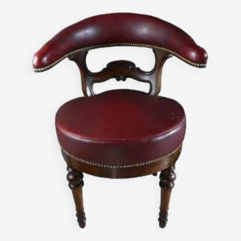 Mahogany office armchair