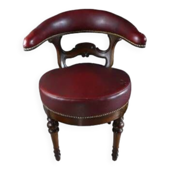 Mahogany office armchair