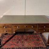 Empire-style minister's desk with swan necks in mahogany.