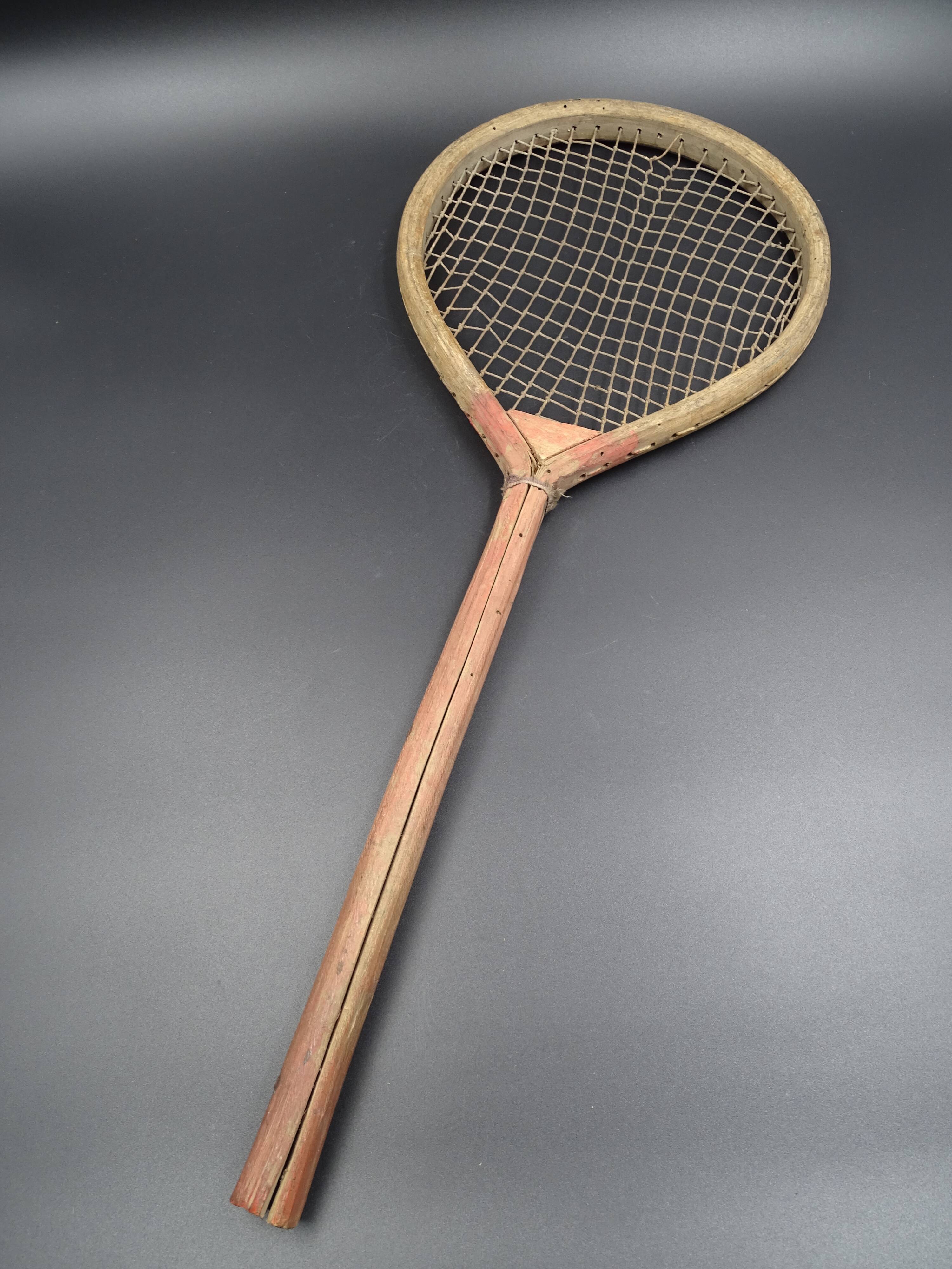 Old racquet for flying game - circa 1910