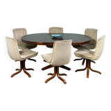 6 Swivel Bucket Chairs Scandinavian Design Vintage 60 70