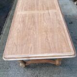 Renovated extendable farmhouse table in solid raw cherry wood 265cm