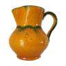 Enamelled terracotta pitcher