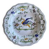 Signed hand painted porcelain dish