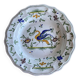 Hollow dish in glazed terracotta, signed