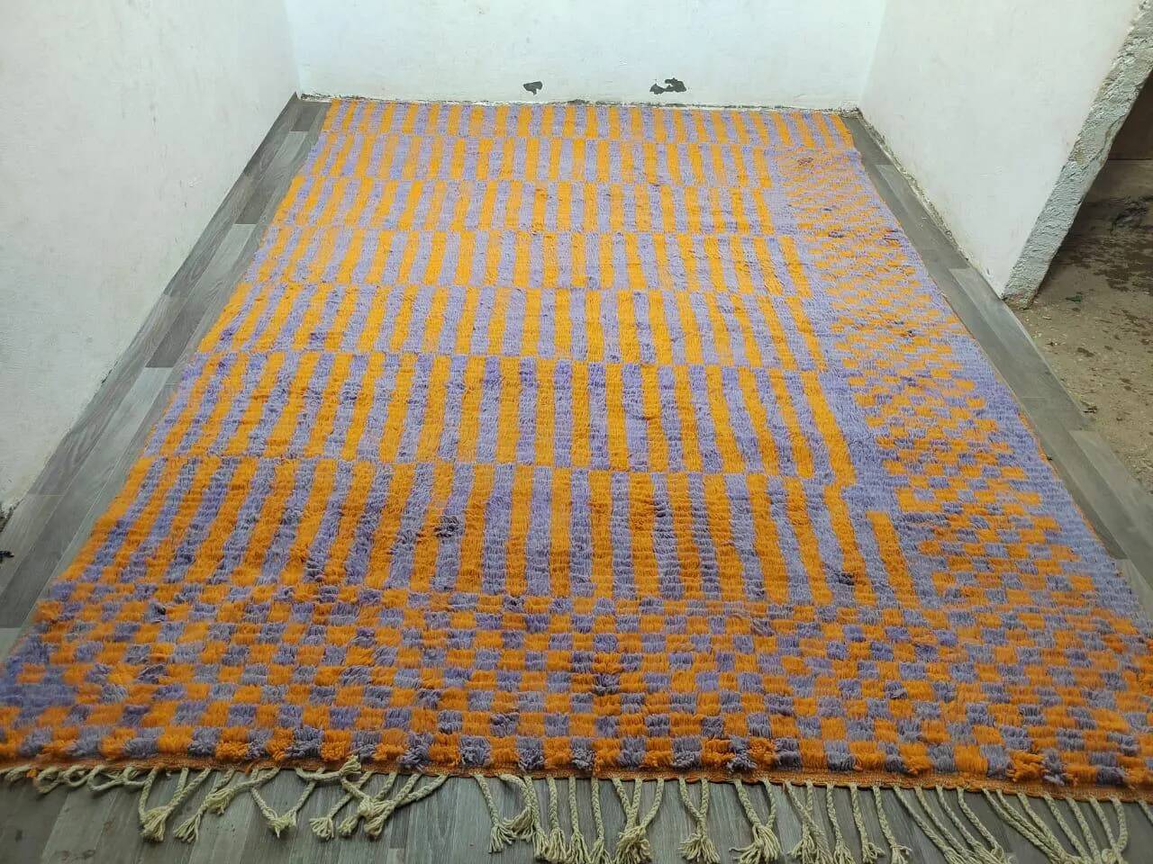 Berber rug natural wool Morocco 2.5 x 1.5 m