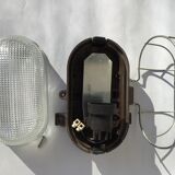 Industrial sconce hublot oval bakelite base