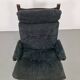 Vintage Black Alcantara Lounge Chair by Bruno Mathsson for Dux, 1960s