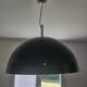 1 set of 3 black lacquered umbrella-style pendants