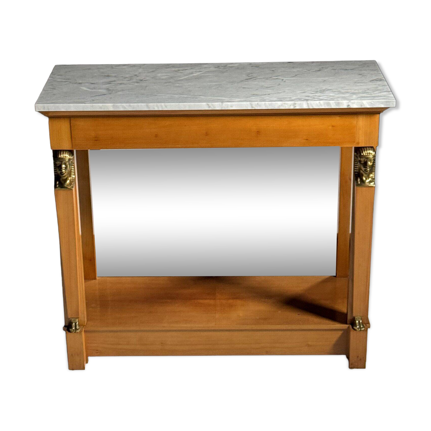 Empire style trumeau with marble top