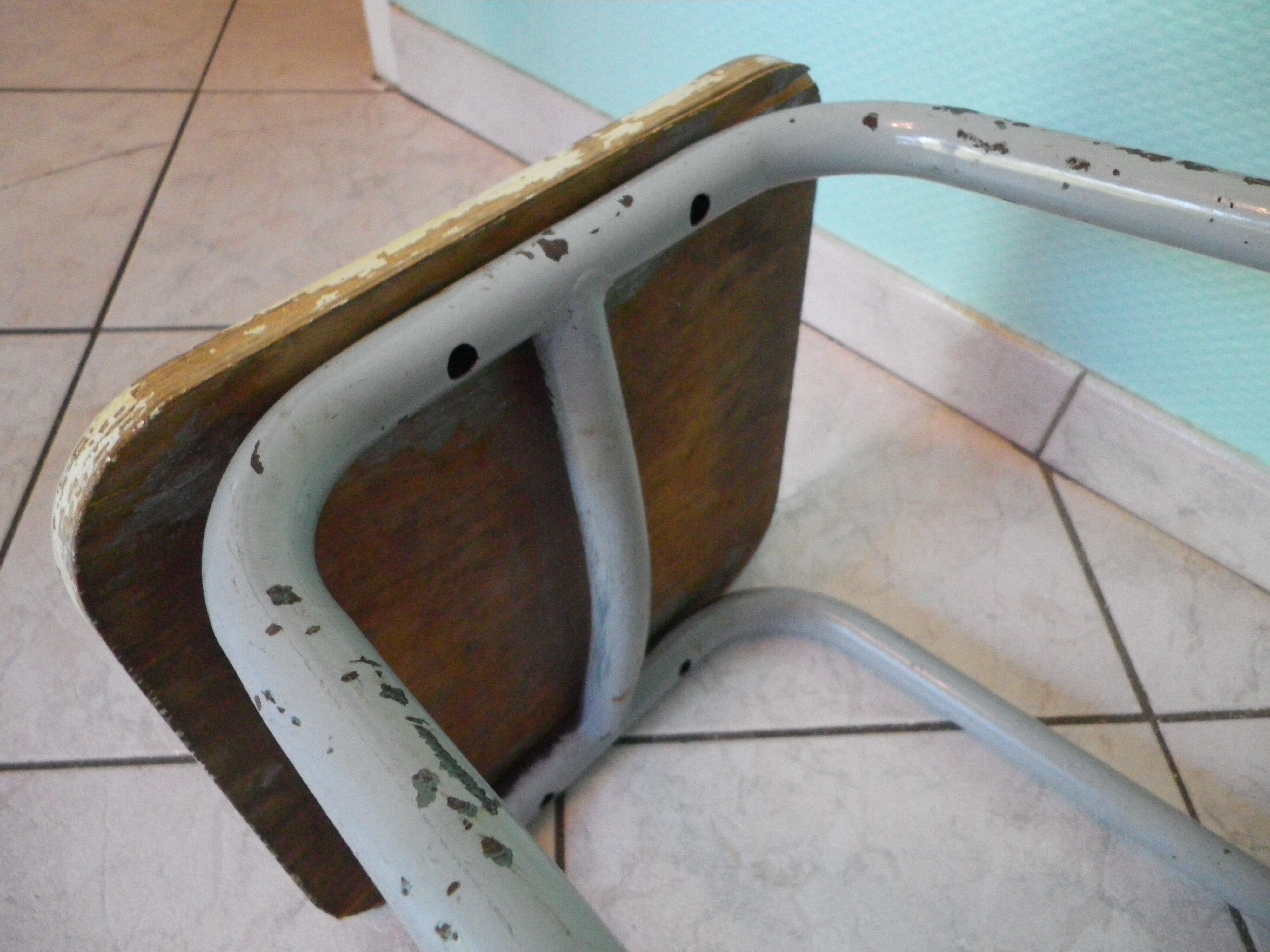 Tabouret industriel d'atelier 1960