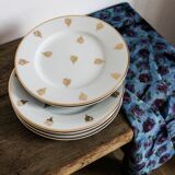 Six Limoges porcelain dessert plates