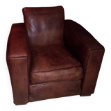 Square club armchair
