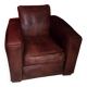 Square club armchair