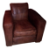 Square club armchair