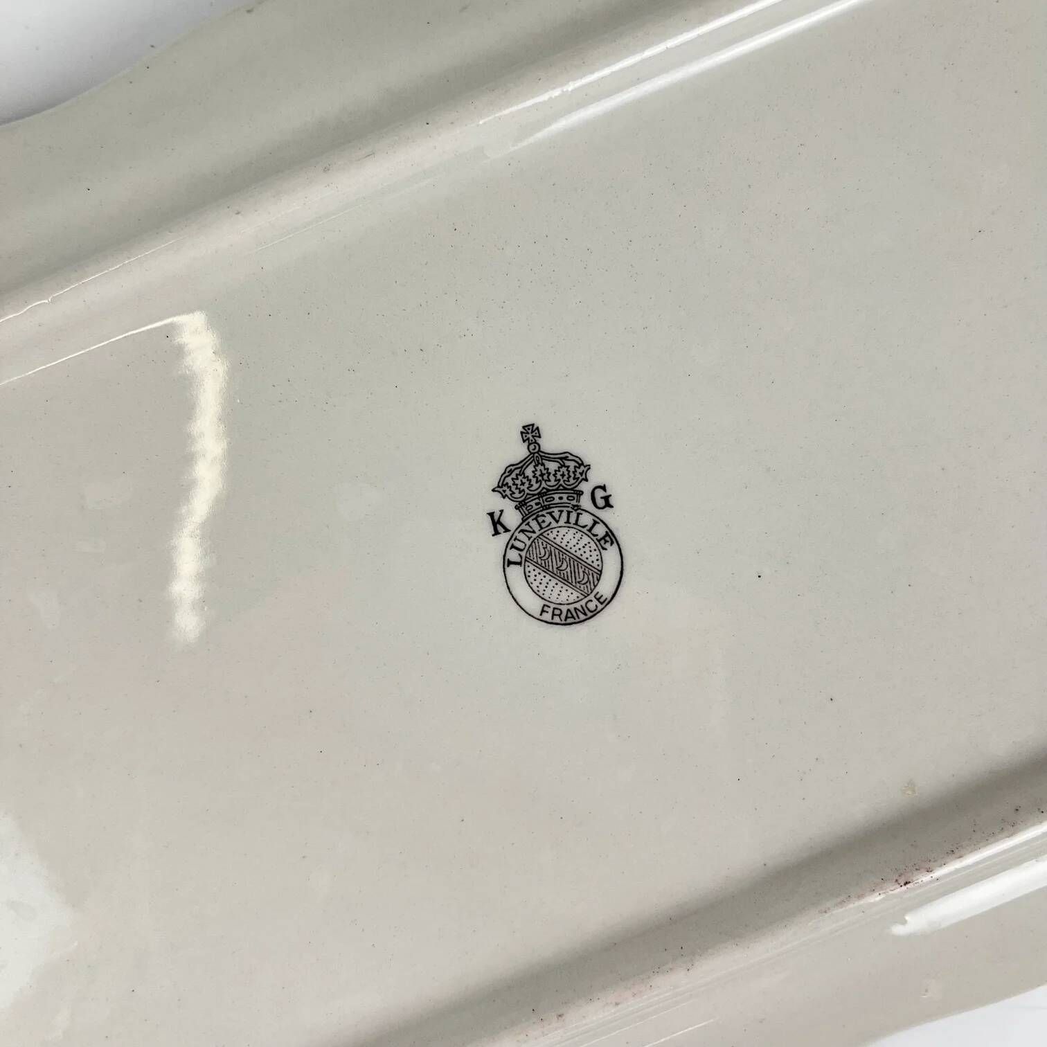 Cake dish KG Lunéville, model "Réverbère", rose pattern