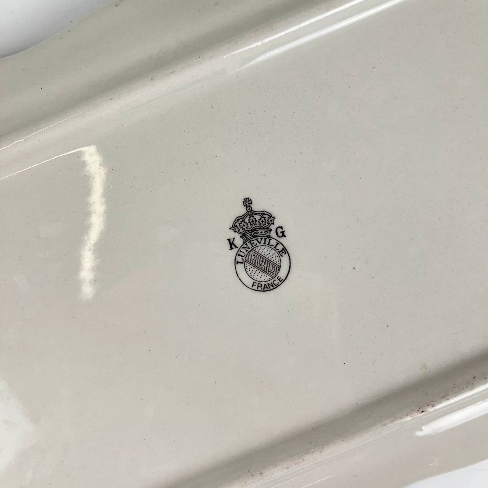 Cake dish KG Lunéville, model "Réverbère", rose pattern
