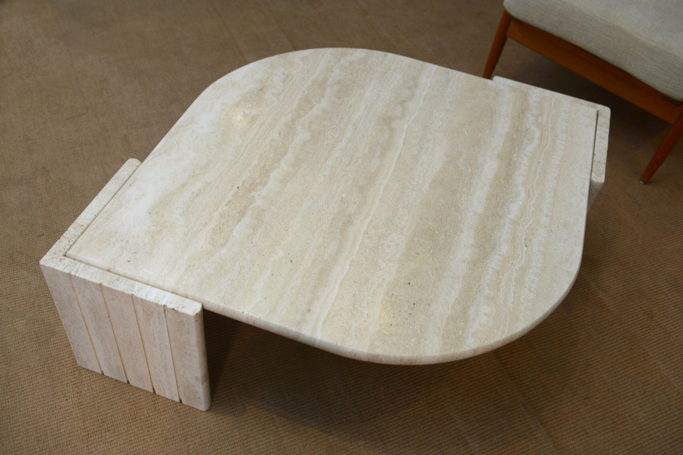 Eye coffee table in travertine 1970