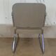 Fauteuil en skaï gris Ronéo