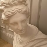 Ancient Status carved in platre , Italian handicraft from a castle