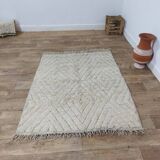 Handmade Moroccan Berber rug 155 X 124 CM
