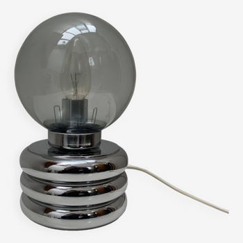 Chromed metal lamp, 1970s