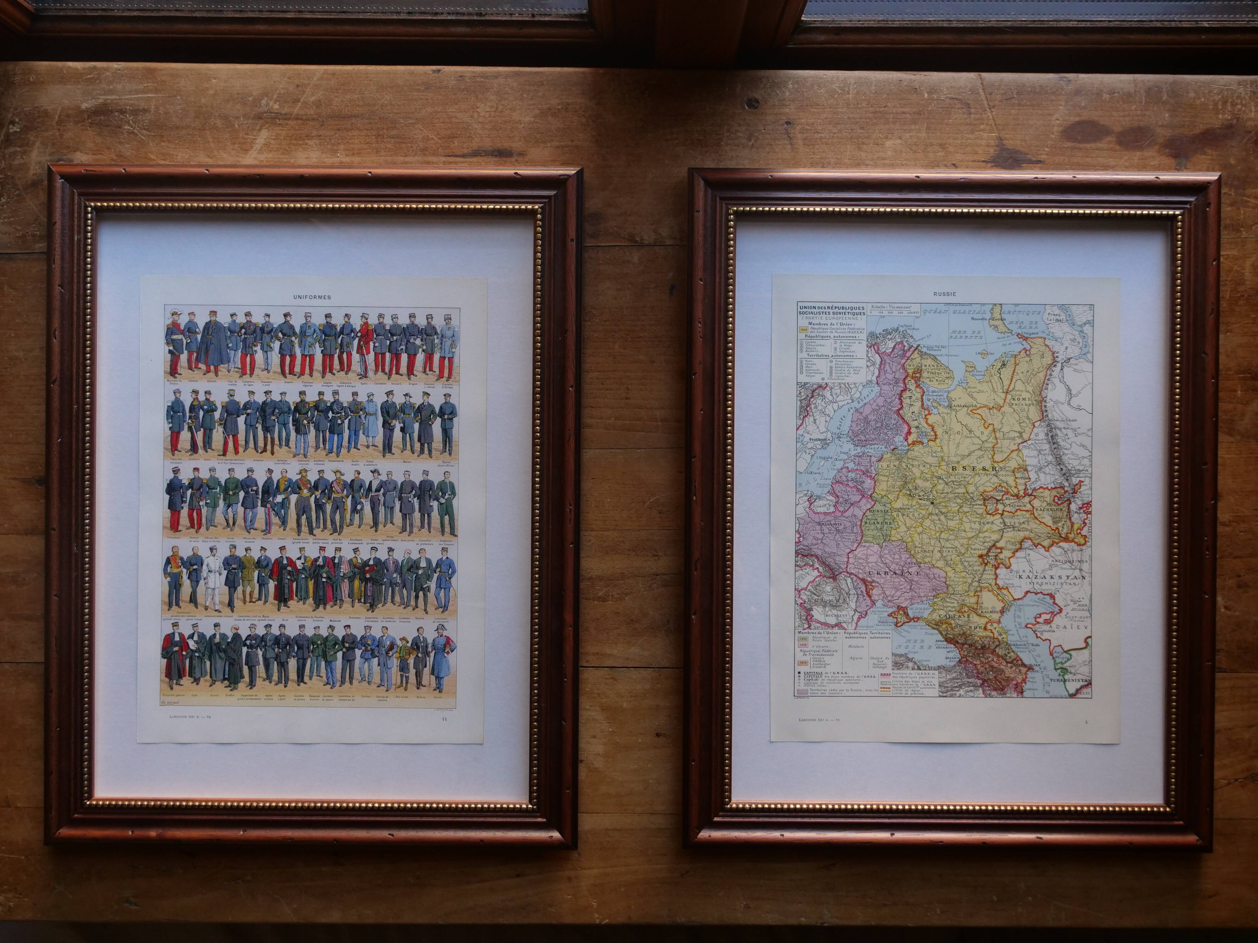 Original lithographs on butterflies