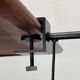 Mid-century minimalist Swiss clamp table lamp by the SLZ team for Swisslamps International, 1960s.