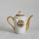 Cafetière ou théière "oeillets" creil et montereau xixe