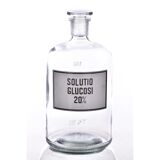 Brocante apothecary bottle 2 ltr with various prints