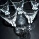 Baccarat lot de 6 flûtes à champagne en cristal taillé modèle Carcassonne 1960