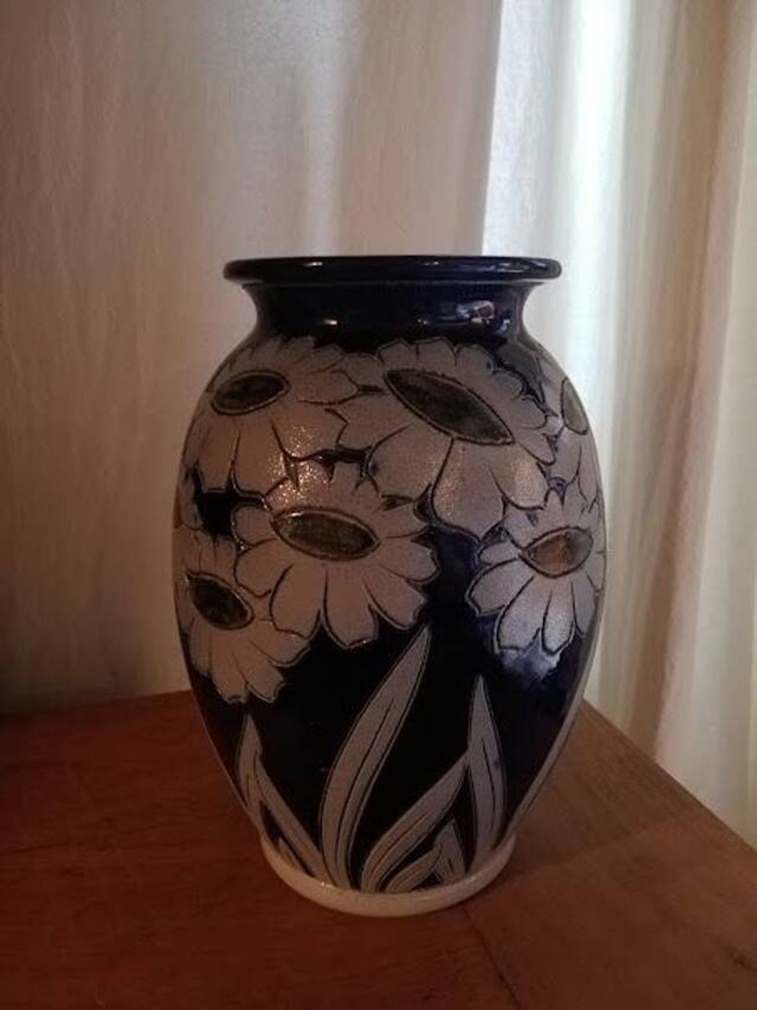 Stoneware vase from Alsace Burger Betschdorf
