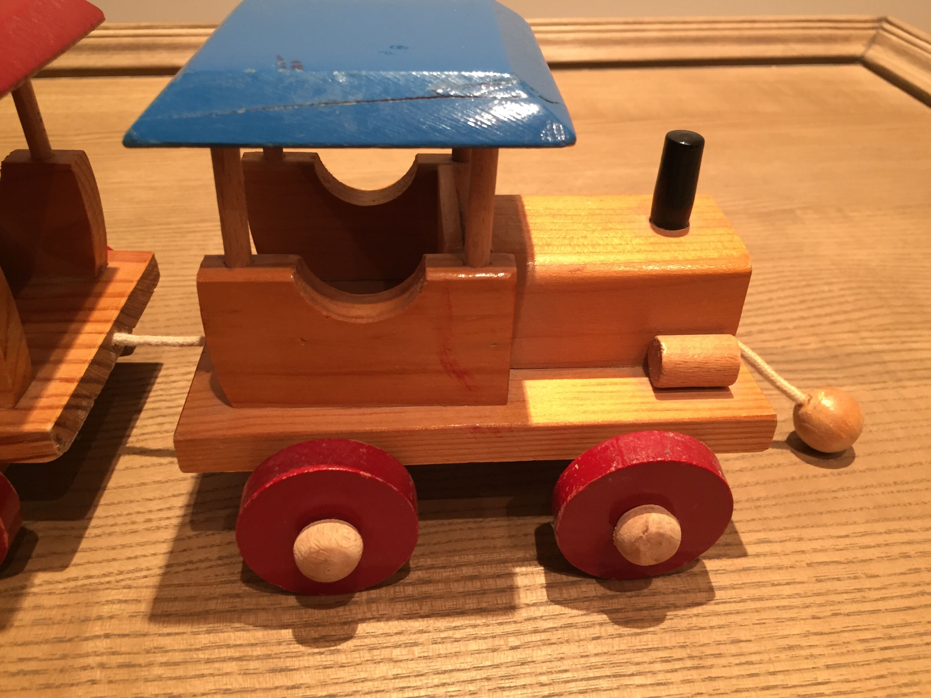 Vintage wooden train to pull