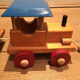 Vintage wooden train to pull