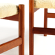 Danish retro 1960s wool teak tabout