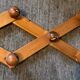 Scandinavian coat rack in solid pine