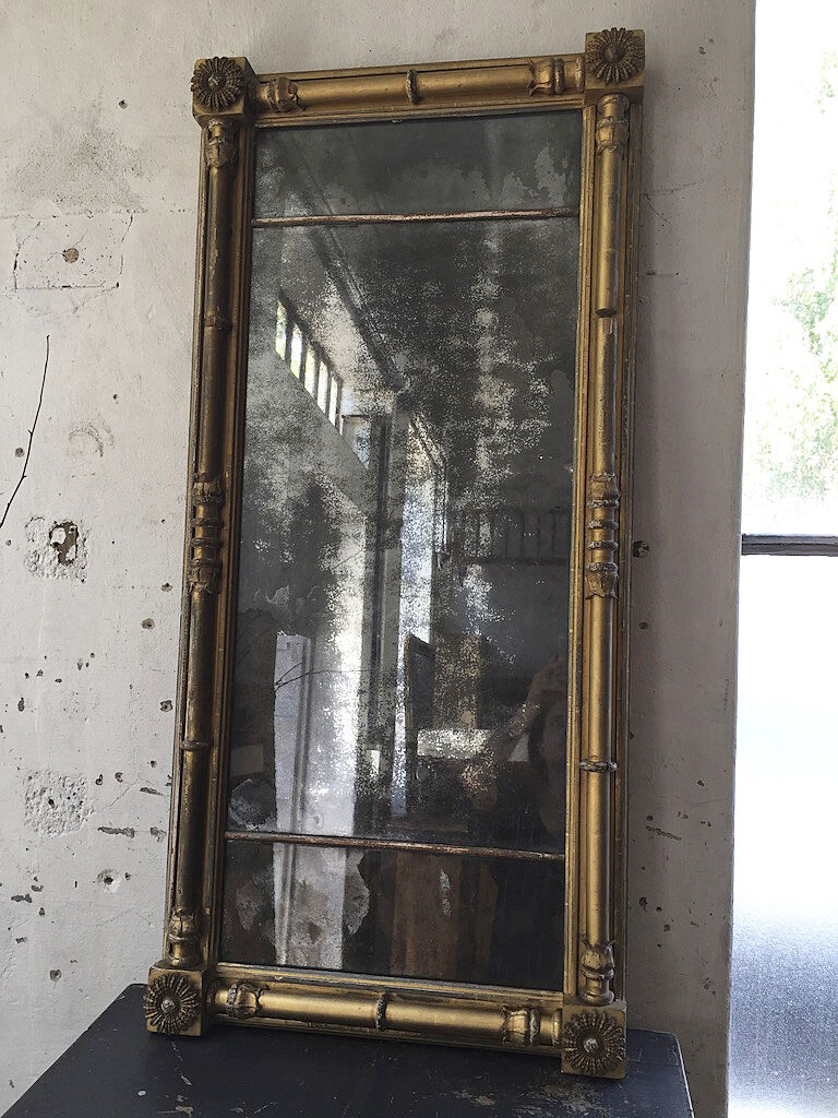 18th century mercury mirror 119x56cm