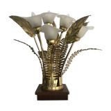 Brass flower lamp