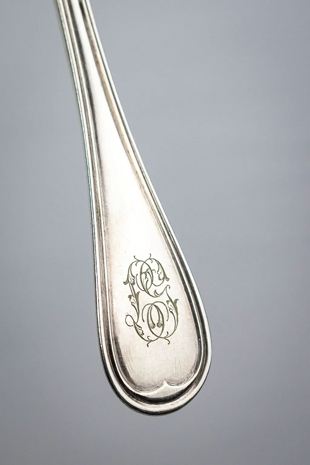 12 Christofle table settings monogrammed LG - CC hallmark - Late 19th century