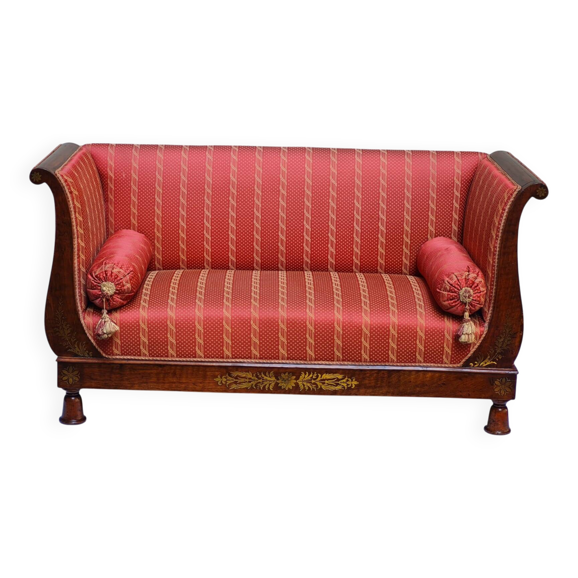 Boat-shaped sofa in 19th-century style