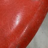 Set of 6 vintage red DSW chairs by Charles and Ray Eames