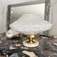 Art Deco lamp with a Clichy glass saucer