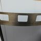 Rounded steel fire screen L 70 cm H 56 cm for fireplace or stove